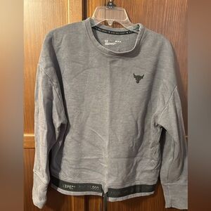 Gray Hoodie with Bull Logo